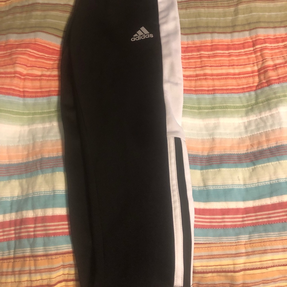 Boys Adidas zippered cuff pants